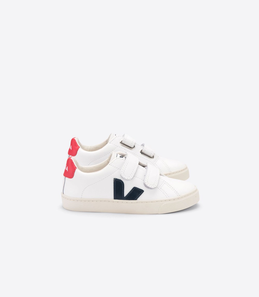 Veja Sneakers Copii - Esplar Velcro Piele - Albi - 4762319-EZ